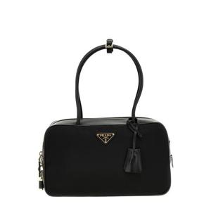 라프리마 프라다 자물쇠 미디엄 리나일론 및 가죽 탑 핸 1BB132 V ODO 2C8Q F0002