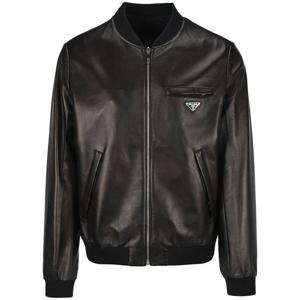 라프리마 프라다 리버시블 로고 가죽 자켓 UPW280 038 F0002