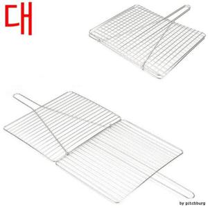 [주방] STL 가정용 스텐 접이식 석쇠 겹석쇠 이중석쇠 대 30x30cm 1p