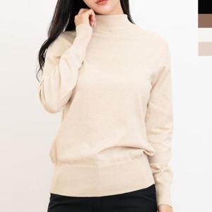 가을니트 1002 여자노멀 반폴라니트티 2L-PKT