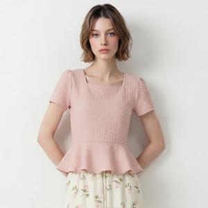 [포커스]페미닌 플레어 시어서커 블라우스 PBVFF6M1BL5240