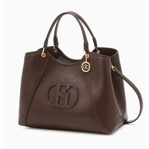 [헤지스ACC] 버건디 로고장식 가죽 토트백 HIBA6F511D2