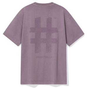 스탬프 해시태그 가먼트 다잉 티셔츠 라이트퍼플_BA262TS004LP
