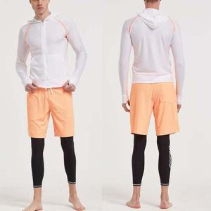 [리더스][리더스] 남성 수영장 여름 수영복 3파츠 래시가드 세트