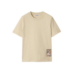 라프리마 버버리 체크 라벨 코튼 티셔츠 반팔 8103506