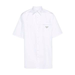 라프리마 프라다 포플린 반팔 셔츠 UCS503 1XV2 F0009