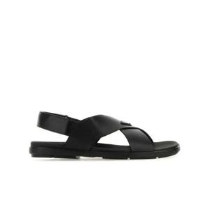 라프리마 프라다 블랙 레더 샌들 2X3121 3LEM F0002