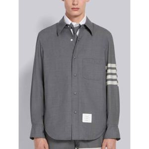 라프리마 톰브라운 4바 스트라이프 플레인 위빙 울 스냅버튼 MJO055A 06146 035