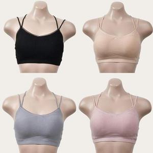 쿨샵 데일리 X자끈 스포츠형 누디밴딩 골지면 브라