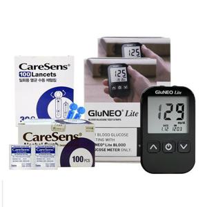 글루네오라이트 혈당계+시험지100매+침110개+솜100매