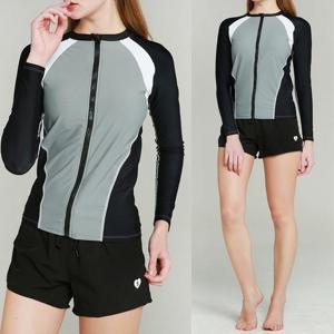 [리더스][리더스] 여성 수영장 물놀이 레쉬가드 집업자켓 상의 (