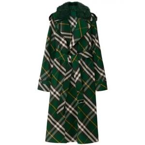 라프리마 버버리 롱 체커드 Gabbardine 트렌치코트 코트 체크 개버딘 8082165