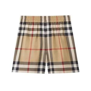 라프리마 버버리 체커드 실크 반바지 체크 쇼츠 8052748