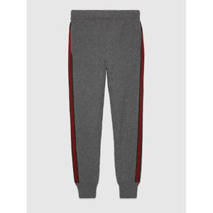 라프리마 구찌 웹 울 캐시미어 팬츠 758113 XKDH3 1160