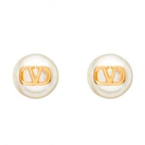 라프리마 발렌티노 V 로고 펄 이어링 7W2J0E35 UXM 0O3