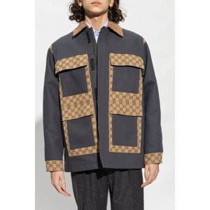 라프리마 구찌 코튼 캔버스 GG 수프림 자켓 742854 XDCEY 1168