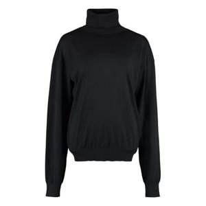 라프리마 생로랑 로고 울 터틀넥 니트 755010 Y76GM 1000