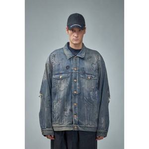 라프리마 발렌시아가 그래피티 데님자켓 721708 TOW66 4036