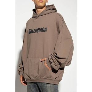 라프리마 발렌시아가 CAPS 디스트로이드 로고 후드 티셔츠 729361 TNVL2 7761