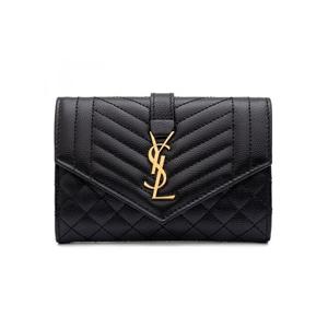 라프리마 생로랑 믹스 마틀라세 모노그램 엔벨롭 지갑 651026 BOW91 1000