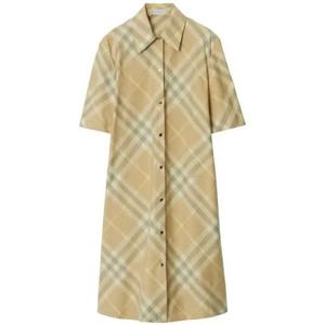 라프리마 버버리 체커드 코튼 셔츠 원피스 체크 드레스 8083547
