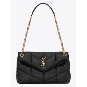 라프리마 생로랑 퀼팅 램스킨 푸퍼 스몰 백 577476 1EL07 1000