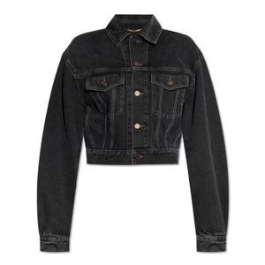 라프리마 생로랑 80S 숏 데님 자캣 780231 Y07TE 3962