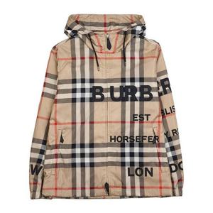 라프리마 버버리 Horseferry 프린트 체크 나일론 후드 자켓 호스페리 8067774