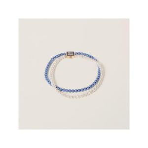 라프리마 미우미우 메탈 및 인조 진주 초커 5IC102 2F79 F0008