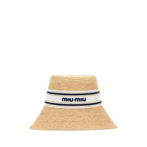 라프리마 미우미우 우븐 패브릭 햇 5HC342 2CQU F0N86