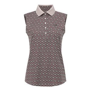 [마스터바니] 여성 서클 로고 자카드 슬리브리스 티셔츠 421E2TSA01_WH