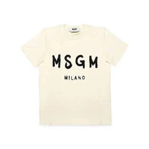 라프리마 엠에스지엠 브러쉬드 로고 반팔 티셔츠 2000MDM510 200002 02