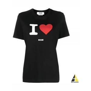 라프리마 엠에스지엠 아이 러브 MSGM 프린트 티셔츠 3541MDM171 237798 99