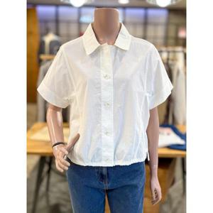 올앤선드리 세이브존01 스탠카라 하프 슬리브 블라우스 A5M4B421