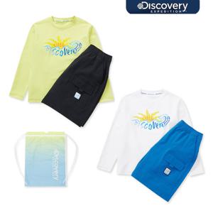 디스커버리키즈 DKSZ62063 키즈 프레시벤트 그래픽 티셔츠+반바지 스윔 SET