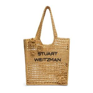 스튜어트와이츠먼 위빙 크로셰 플로럴 토트백 SK953WOFNAT