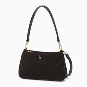 [헤지스ACC] 블랙 단색 나일론 미니 숄더겸 크로스백 HIWA6F450BK