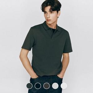 [지오다노] 남성 기능성 쿨터치 반팔 카라티 015507