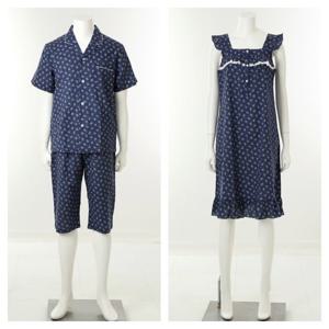 [비너스][VPAS210MVGNS210] 부드럽고 가벼운 쾌적한 면레이온 여름용 커플잠옷