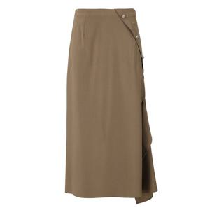 [아이잗컬렉션]버튼 언발 스커트 CS3E0SK241