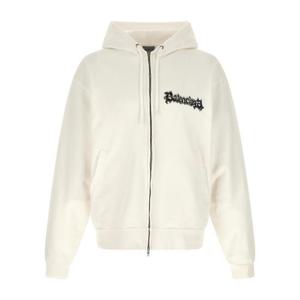 발렌시아가 후드 티셔츠 850338TUVD99000 White