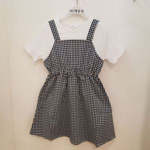 [소이]네이비 체크 뷔스티에원피스 23m1859ny  여아 여름상품 초특가