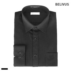 빌리버스 남자 와이셔츠 BSV109 패턴 일반핏 블랙 남 셔츠