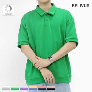 빌리버스 남자 반팔티 BMD142 오버핏 카라 여름 티셔 남자반팔