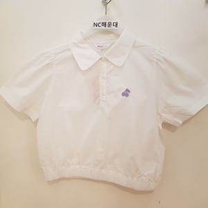 [소이]블루종 반오픈 카라 크롭셔츠 23m1353wt  여아 여름상품 초특가