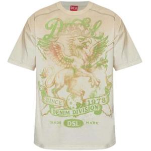 디젤 반팔 티셔츠 A237990SKBK1BN WHITE