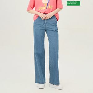 베네통 일자포켓 해지 통일자 데님팬츠 BADP53531