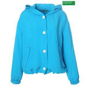 베네통 뒷판 레터링 숏 점퍼 BAJPF2531