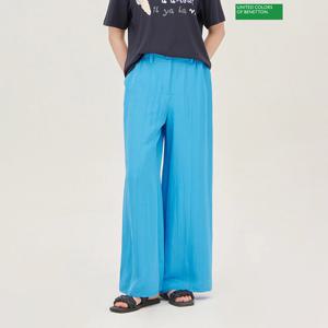 베네통 글로시 링클 와이드 팬츠 BAPT54531