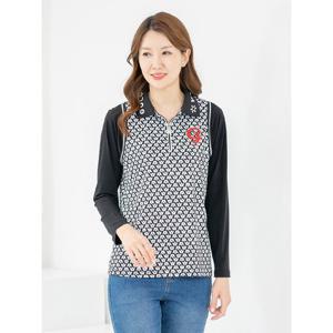 [모슬린]엄마옷 티셔츠 카라 반오픈 골프 603FGH137 마담/중년여